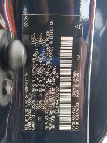 JTEZU14R470087224 - 2007 TOYOTA 4RUNNER SR5 BLUE photo 12