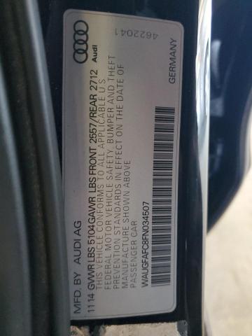 WAUGFAFC8FN034507 - 2015 AUDI A6 PREMIUM PLUS გრაფიტი ფოტო 12