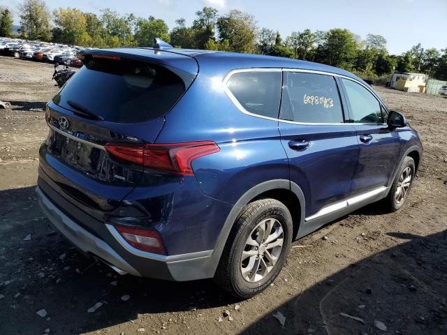 5NMS3CAD1KH099773 - 2019 HYUNDAI SANTA FE SEL BLUE photo 3