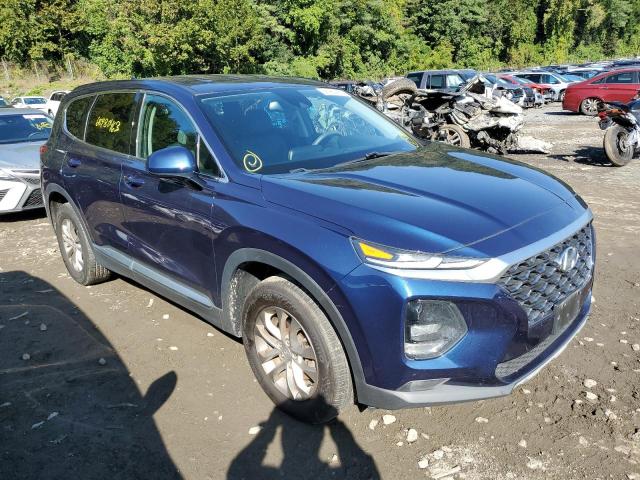 5NMS3CAD1KH099773 - 2019 HYUNDAI SANTA FE SEL BLUE photo 4