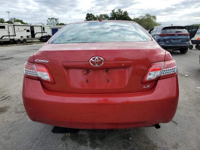 4T1BF3EK8BU124074 - 2011 TOYOTA CAMRY BASE RED photo 6