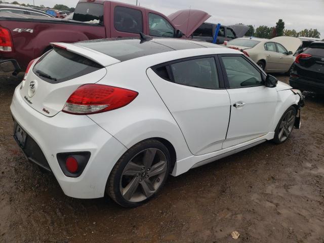 KMHTC6AE2DU097441 - 2013 HYUNDAI VELOSTER TURBO WHITE photo 3