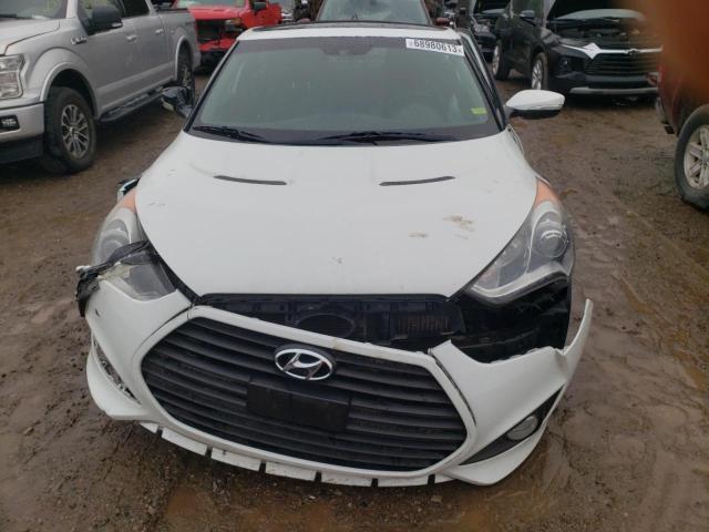 KMHTC6AE2DU097441 - 2013 HYUNDAI VELOSTER TURBO WHITE photo 5