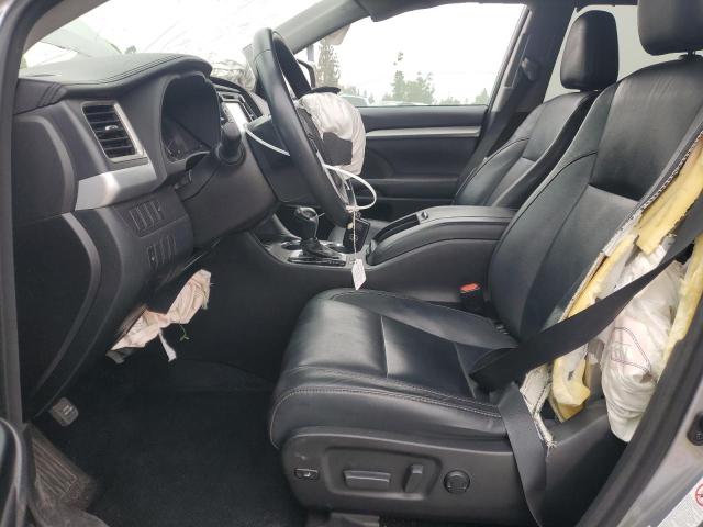 5TDKKRFH0GS504236 - 2016 TOYOTA HIGHLANDER XLE SILVER photo 7