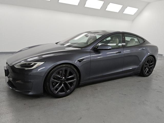 5YJSA1E60MF444074 - 2021 TESLA MODEL S Gümüş foto 1