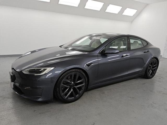 5YJSA1E60MF444074 - 2021 TESLA MODEL S Gümüş foto 2