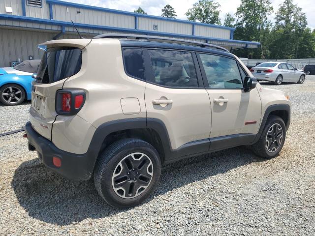 ZACCJBCT0FPC44407 - 2015 JEEP RENEGADE TRAILHAWK BEIGE photo 3