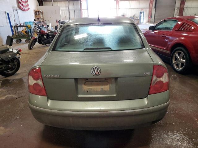 WVWRH63B12P187372 - 2002 VOLKSWAGEN PASSAT GLX GREEN photo 6