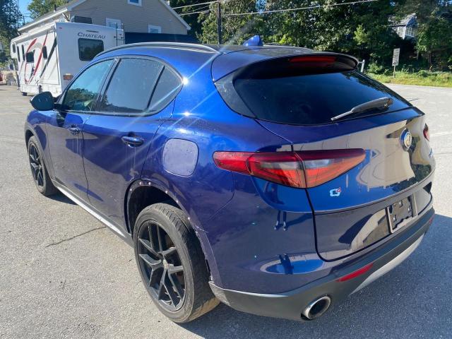 ZASFAKNN2J7B64874 - 2018 ALFA ROMEO STELVIO TI SPORT BLUE photo 2