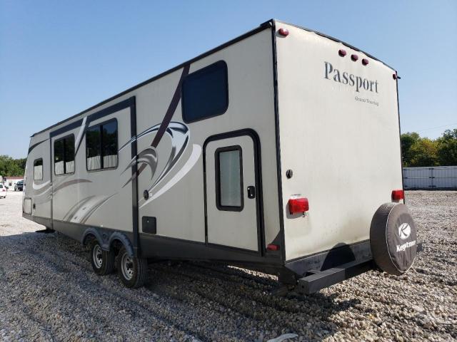 4YDT29229GK412343 - 2016 KEYSTONE PASSPORT BROWN photo 3