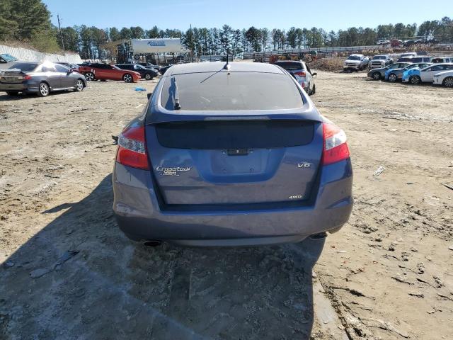 5J6TF2H57CL001411 - 2012 HONDA CROSSTOUR EXL BLUE photo 6