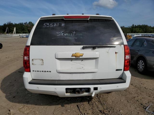 1GNSK5E70CR306354 - 2012 CHEVROLET SUBURBAN K1500 WHITE photo 6