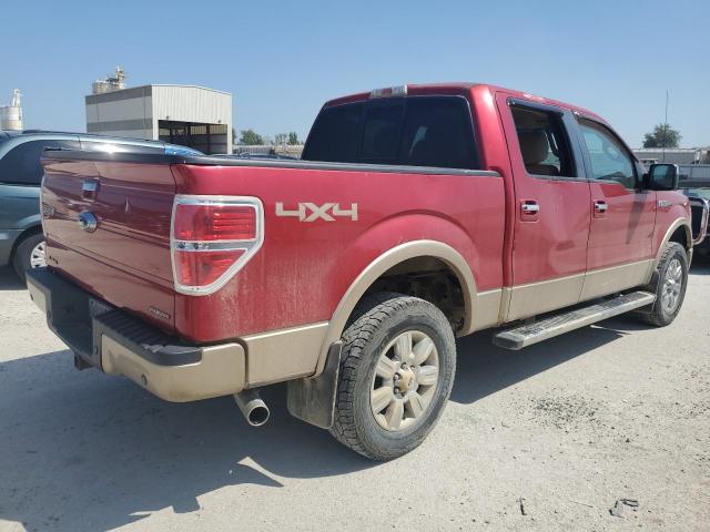 1FTFW1EF9BFA06973 - 2011 FORD F150 SUPERCREW RED photo 3