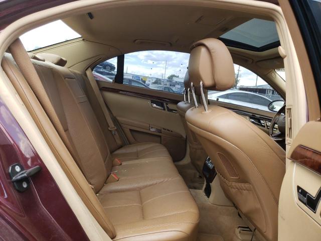 WDDNF84X59A272213 - 2009 MERCEDES-BENZ S 450 4MATIC BURGUNDY photo 10