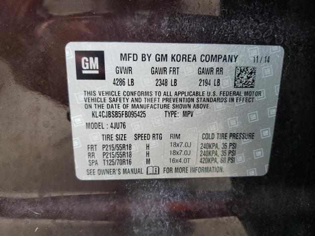 KL4CJBSB5FB095425 - 2015 BUICK ENCORE CONVENIENCE 棕色 照片 13