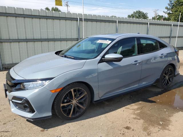 SHHFK7H90MU217778 - 2021 HONDA CIVIC SPORT TOURING BLUE photo 1