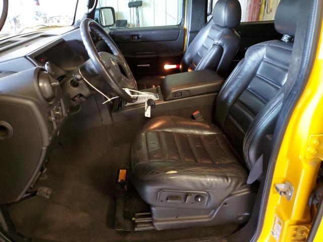 5GRGN23U96H122360 - 2006 GMC HUMMER EDI YELLOW photo 7