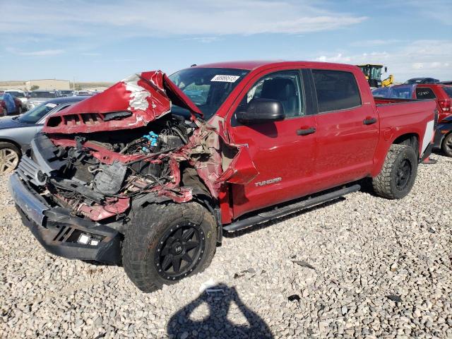5TFHY5F1XHX594334 - 2017 TOYOTA TUNDRA CREWMAX LIMITED RED photo 1