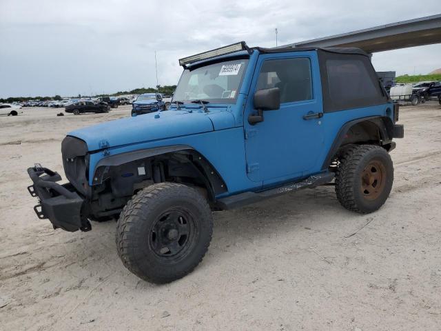 1J4FA24117L134167 - 2007 JEEP WRANGLER X BLUE photo 1