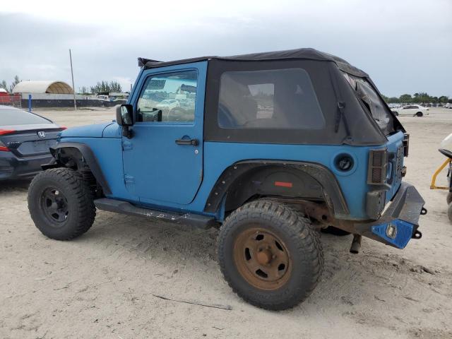 1J4FA24117L134167 - 2007 JEEP WRANGLER X BLUE photo 2