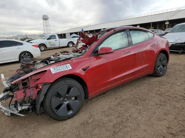 5YJ3E1EA8PF455549 - 2023 TESLA MODEL 3 RED photo 1