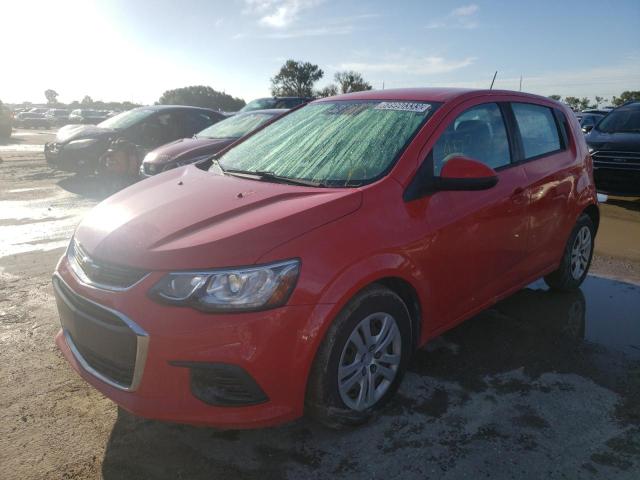 1G1JG6SB8L4127179 - 2020 CHEVROLET SONIC RED photo 1