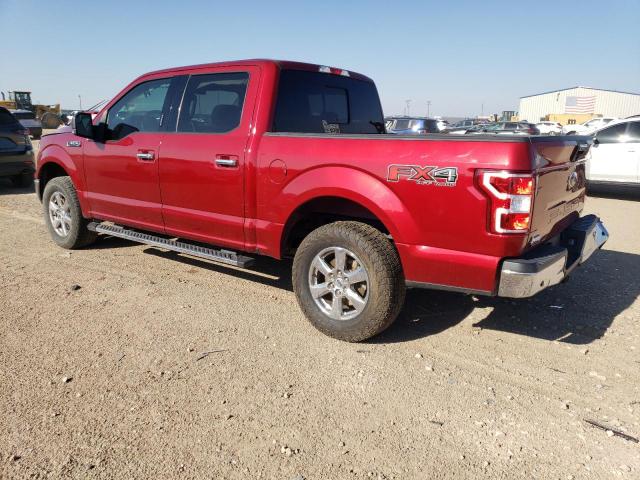 1FTEW1EG1JKF52712 - 2018 FORD F150 SUPERCREW RED photo 2