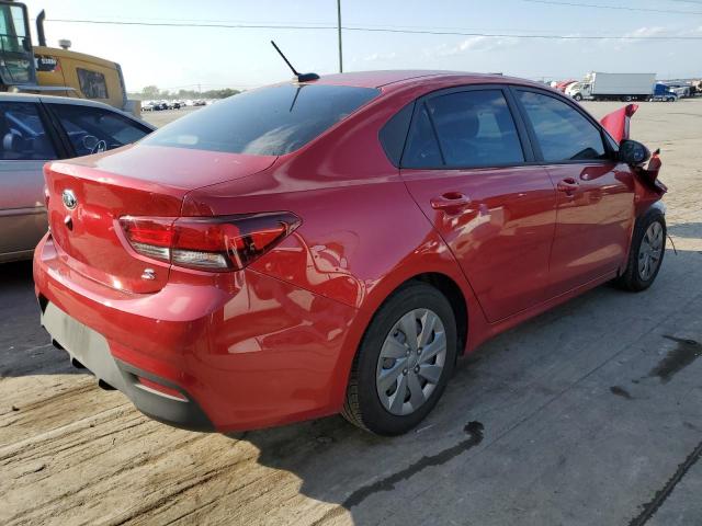 3KPA24AD1LE335366 - 2020 KIA RIO LX RED photo 3