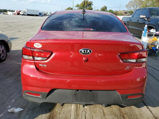 3KPA24AD1LE335366 - 2020 KIA RIO LX RED photo 6