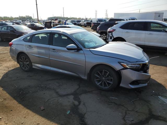 1HGCV1F53MA037570 - 2021 HONDA ACCORD EXL SILVER photo 4