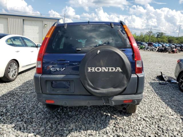 JHLRD78862C059248 - 2002 HONDA CR-V EX BLUE photo 6