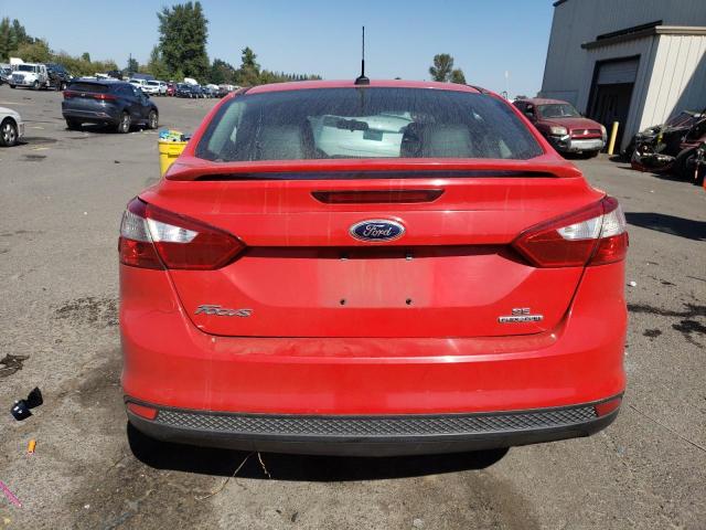 1FADP3F29DL237135 - 2013 FORD FOCUS SE RED photo 6