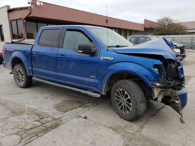 1FTEW1EP2JFC94483 - 2018 FORD F150 SUPERCREW BLUE photo 4
