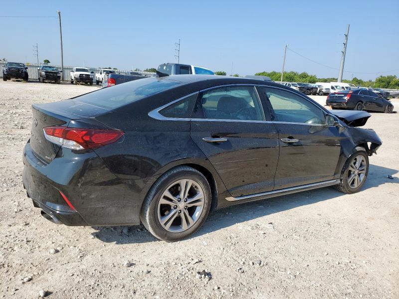 5NPE34AF9JH716665 - 2018 HYUNDAI SONATA SPORT შავი ფოტო 3