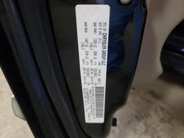 2A4RR8DG7BR676449 - 2011 CHRYSLER TOWN & COU TOURING L BLACK photo 13