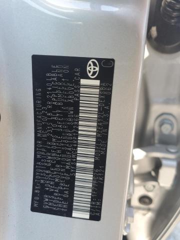 5YFS4MCE4RP172966 - 2024 TOYOTA COROLLA SE SILVER photo 12