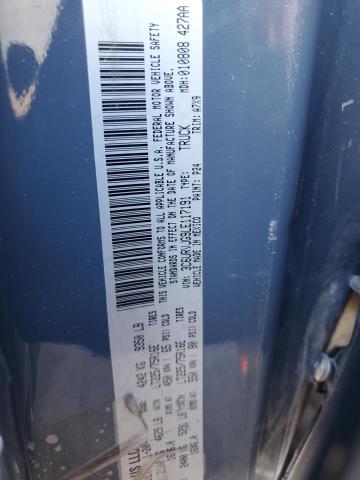 3C6URVJG9LE117191 - 2020 RAM PROMASTER 3500 HIGH ლურჯი ფოტო 12