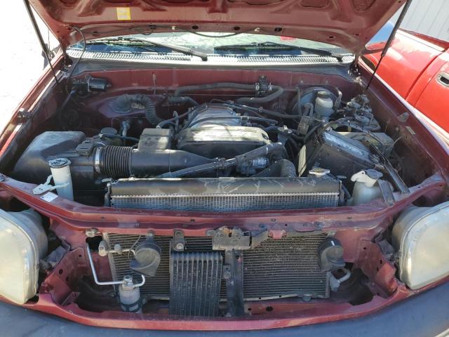 5TBBT44162S317624 - 2002 TOYOTA TUNDRA ACCESS CAB წითელი ფოტო 11