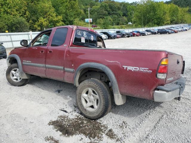 5TBBT44162S317624 - 2002 TOYOTA TUNDRA ACCESS CAB წითელი ფოტო 2