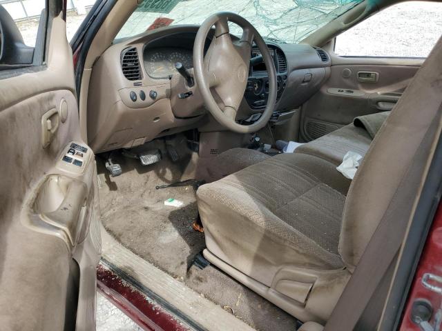 5TBBT44162S317624 - 2002 TOYOTA TUNDRA ACCESS CAB წითელი ფოტო 8