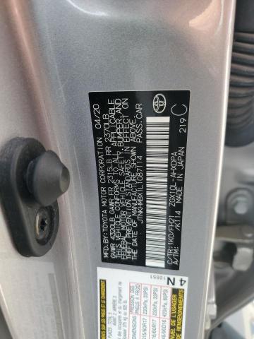 JTNKHMBX1L1087114 - 2020 TOYOTA C-HR XLE Արծաթագույն լուսանկար 14