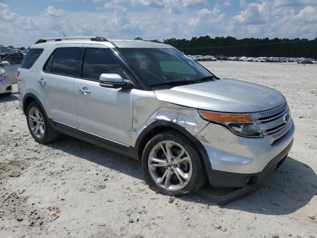 1FM5K7F89FGC07164 - 2015 FORD EXPLORER LIMITED SILVER photo 4
