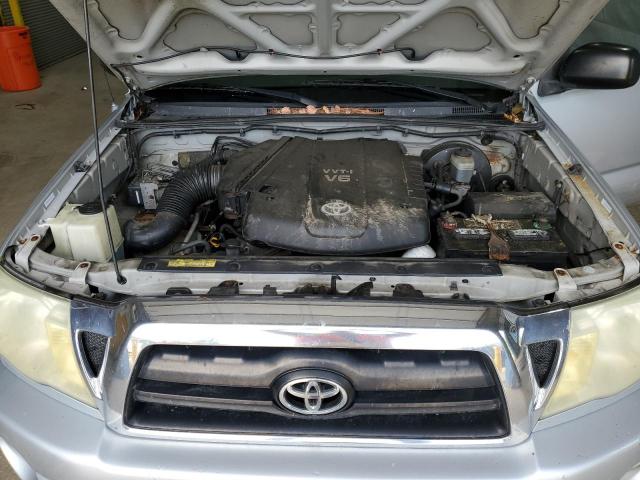 5TELU42N96Z145905 - 2006 TOYOTA TACOMA DOUBLE CAB Արծաթագույն լուսանկար 11