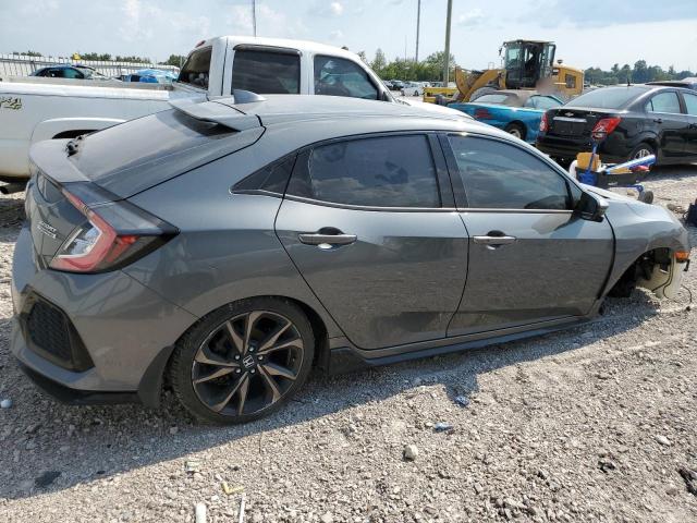 SHHFK7H90KU221004 - 2019 HONDA CIVIC SPORT TOURING GRAY photo 3