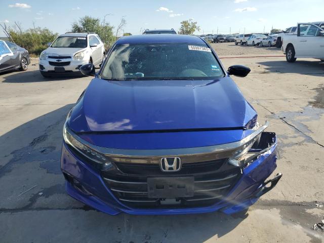 1HGCV1F32MA023996 - 2021 HONDA ACCORD SPORT BLUE photo 5