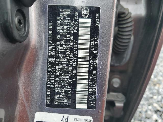4T1BF1FK7FU074017 - 2015 TOYOTA CAMRY LE Boz foto 12
