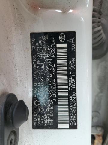 JTDKN3DU3A0144894 - 2010 TOYOTA PRIUS Ağ foto 13