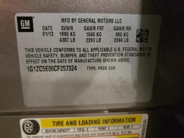 1G1ZC5E06CF257324 - 2012 CHEVROLET MALIBU 1LT 棕色 照片 12