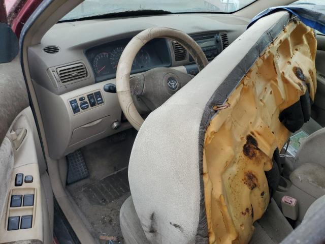 1NXBR32E18Z052407 - 2008 TOYOTA COROLLA CE BURGUNDY photo 8