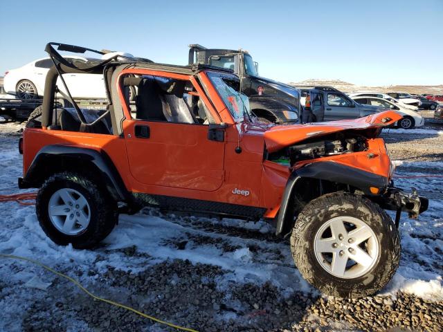 1J4FA69S75P369851 - 2005 JEEP WRANGLER / RUBICON ORANGE photo 4